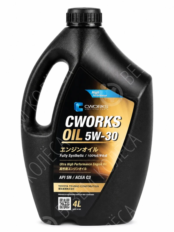 Масло моторное CWORKS Oil 5W-30 Синтетическое 4л (A130R2004)