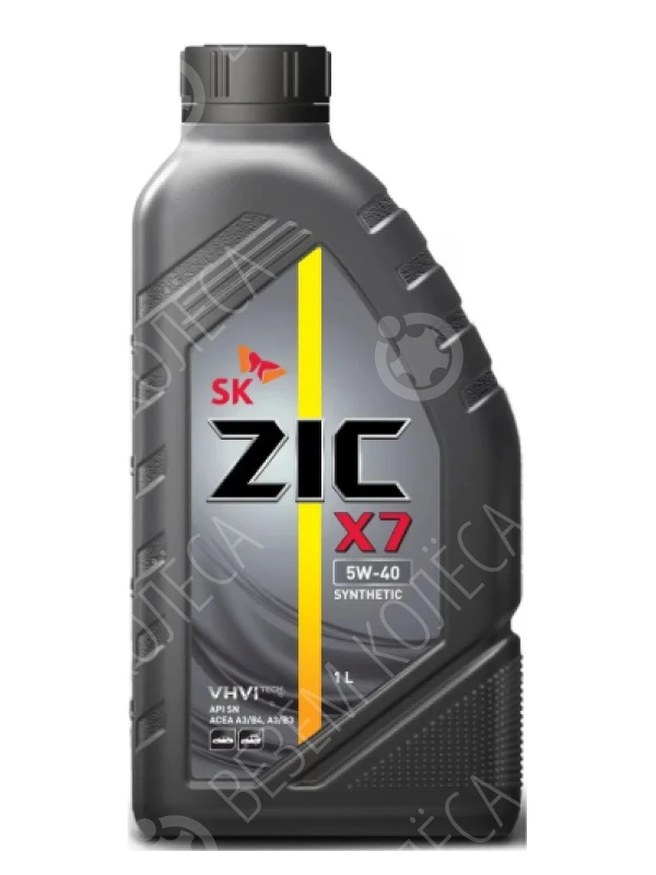 Масло моторное ZIC X7 5W-40 Синтетическое 1л (132662)