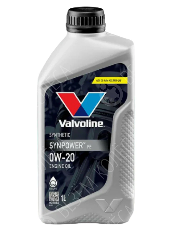 Масло моторное VALVOLINE SynPower FE 0W-20 Синтетическое 1л (872583)