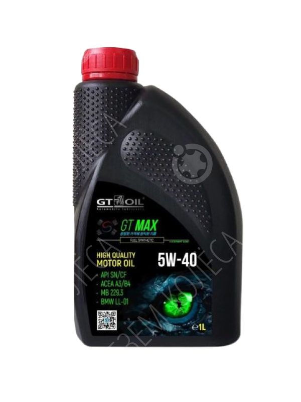 Моторное масло Gt Oil Max 5W-40, 1 л.