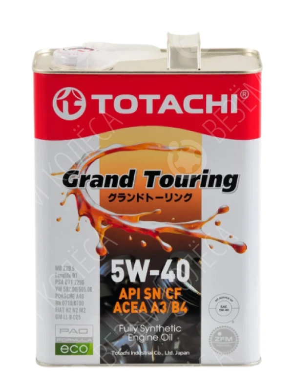 Масло моторное TOTACHI Grand Touring 5W-40 Синтетическое 4л (11904)