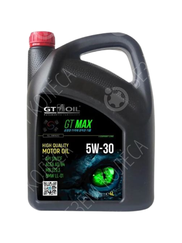 Моторное масло Gt Oil Max 5W-30, 4 л.