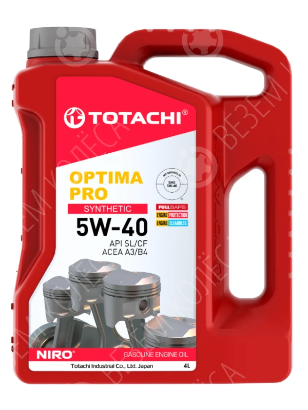 Масло моторное TOTACHI Niro Optima Pro 5W-40 Синтетическое 4л (1C604)