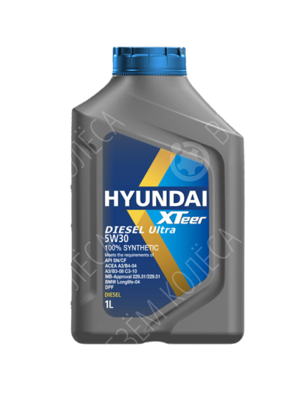 Моторное масло Hyundai Xteer Diesel Ultra 5W-30, 1 л.