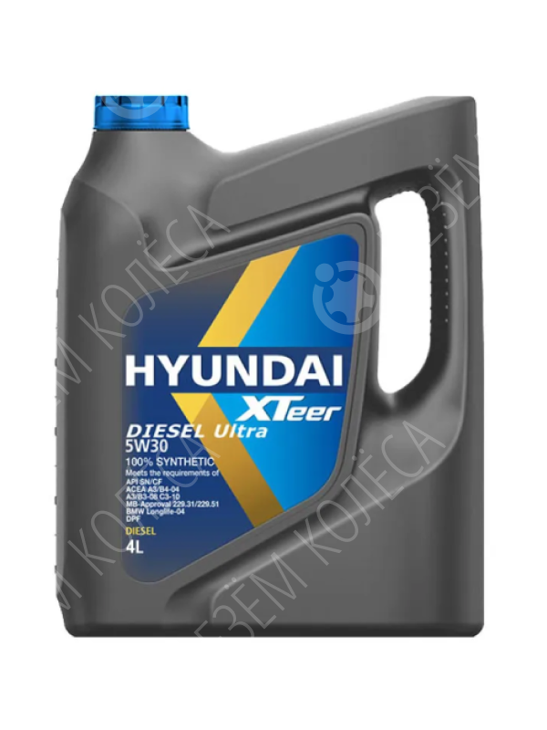 Моторное масло Hyundai Xteer Diesel Ultra 5W-30, 4 л.