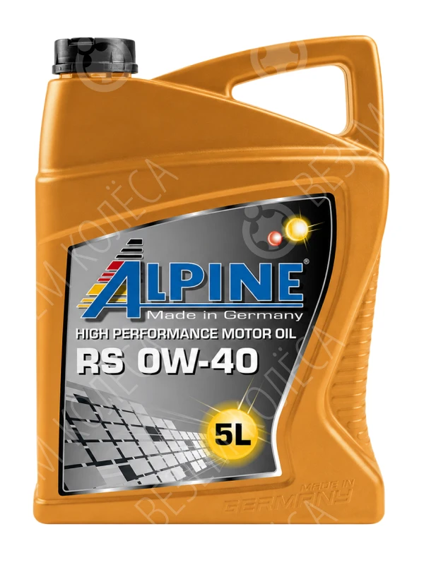 Масло моторное ALPINE RS 0W-40 Синтетическое 5л (0100222)