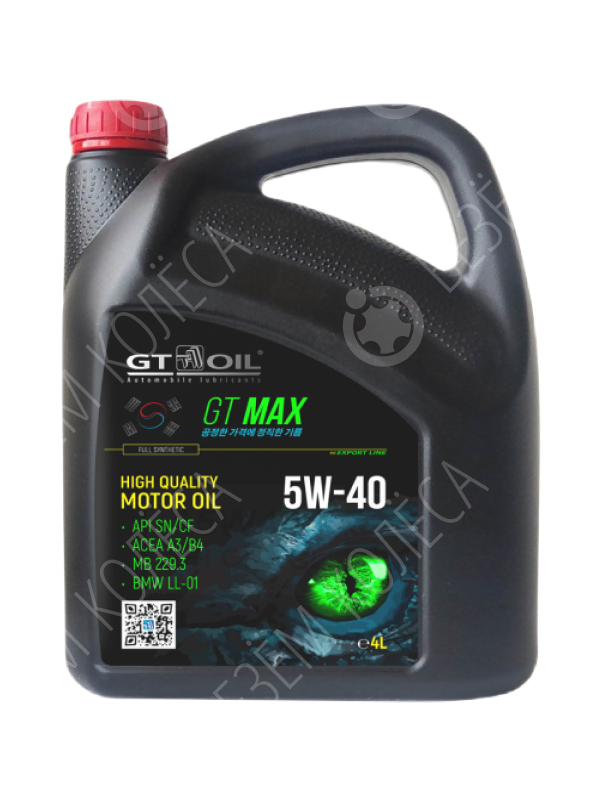 Моторное масло Gt Oil Max 5W-40, 4 л.