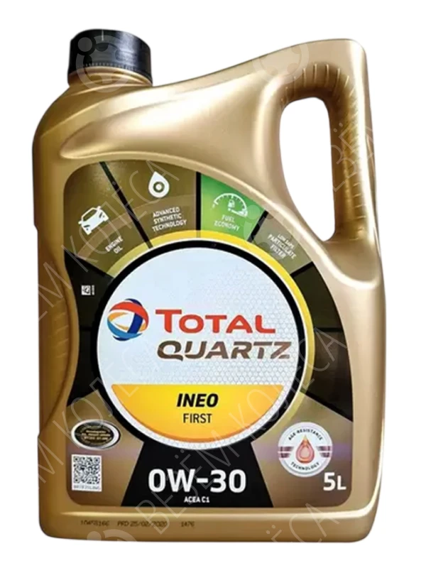 Масло моторное TOTAL Quartz INEO First 0W-30 Синтетическое 5л (213833)
