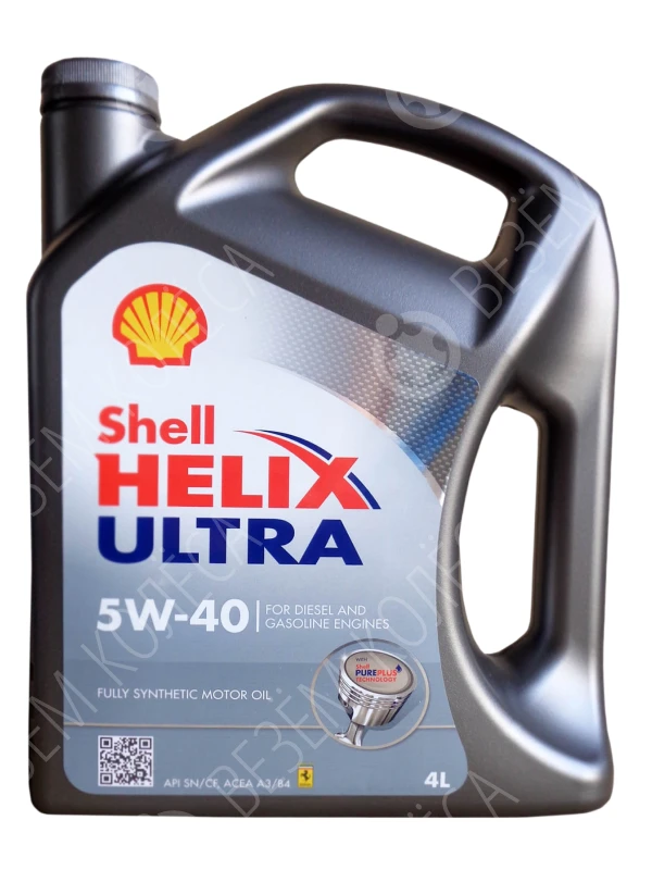 Моторное масло Shell Helix Ultra 5W-40, 4 л.