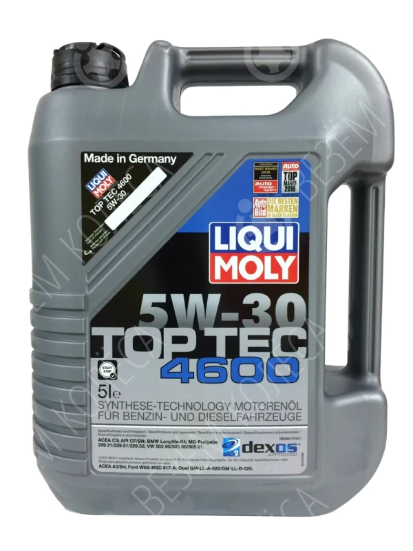 Масло моторное LIQUI MOLY Top Tec 4600 5W-30 Синтетическое 5л (2316)