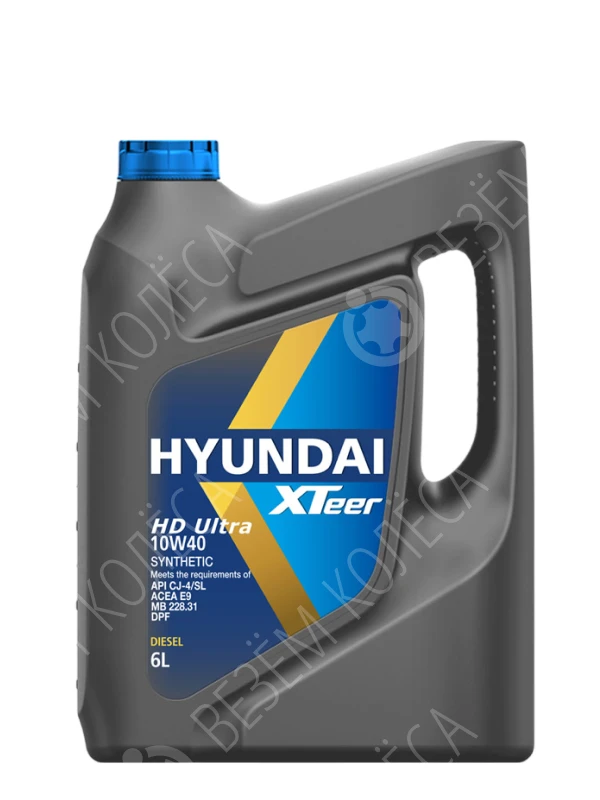 Масло моторное HYUNDAI XTEER HD Ultra 10W-40 Синтетическое 6л (1061003)