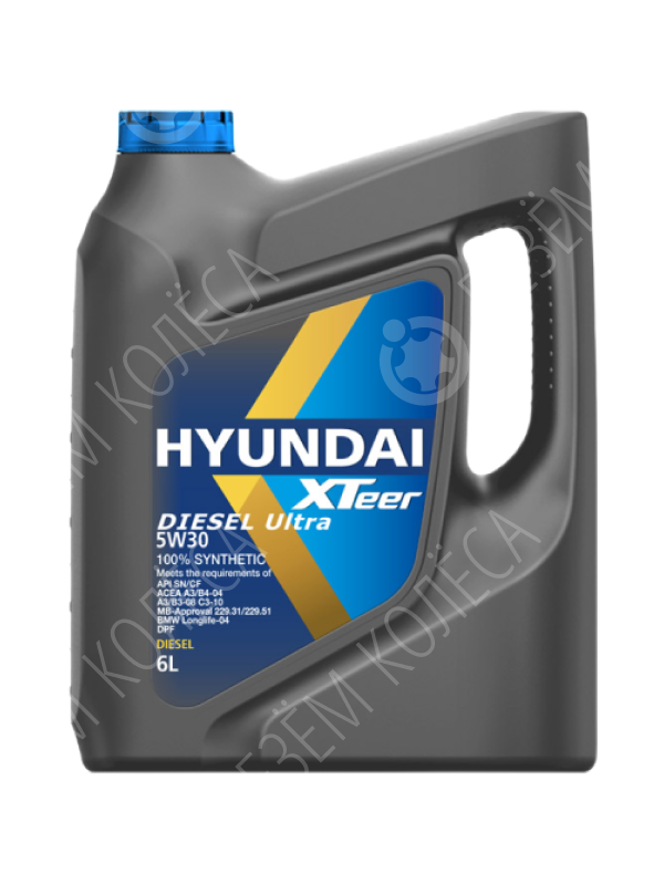 Моторное масло Hyundai Xteer Diesel Ultra 5W-30, 6 л.