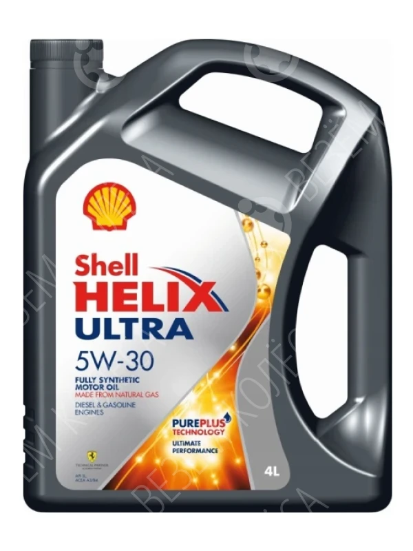 Масло моторное SHELL Helix Ultra 5W-30 Синтетическое 4л (550046268)