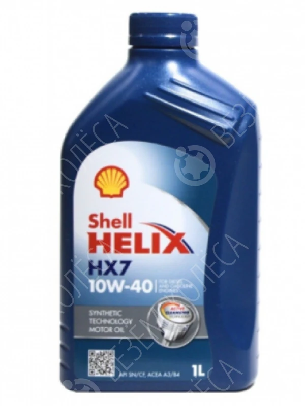 Масло моторное SHELL Helix HX7 10W-40 Полусинтетическое 1л (550051574)