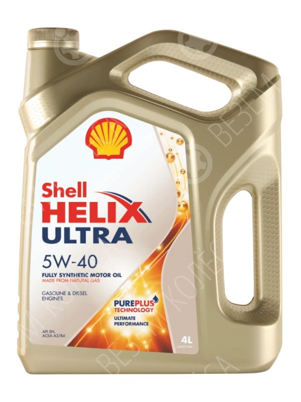 Масло моторное SHELL Helix Ultra 5W-40 Синтетическое 4л (550051593)