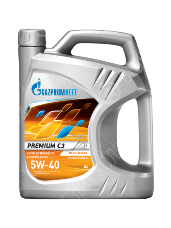 Моторное масло Gazpromneft Premium C3 5W-40, 4 л.