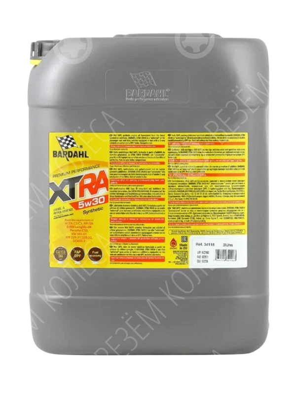 Масло моторное Bardahl XTRA 5W-30 Синтетическое 20л (34118)