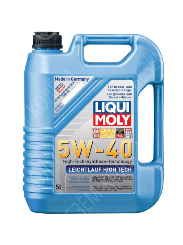 Моторное масло Liqui Moly Leichtlauf High Tech 5W-40, 5 л.