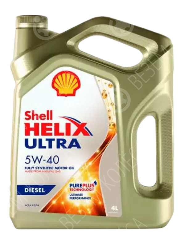 Масло моторное SHELL Helix Ultra Diesel 5W-40 Синтетическое 4л (550046371)