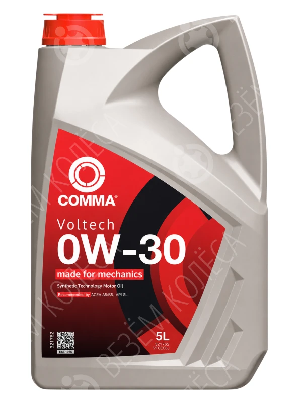 Масло моторное COMMA Voltech 0W-30 Синтетическое 5л (VTC5L)