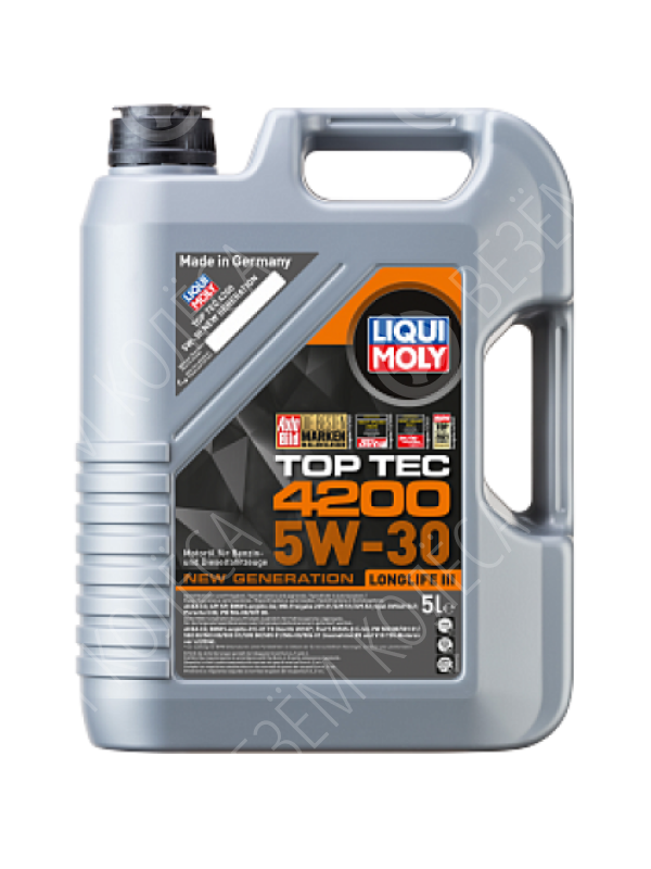 Моторное масло Liqui Moly Top Tec 4200 5W-30, 5 л.