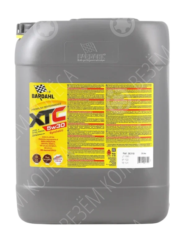 Масло моторное Bardahl XTC 5W-30 Синтетическое 20л (36318)