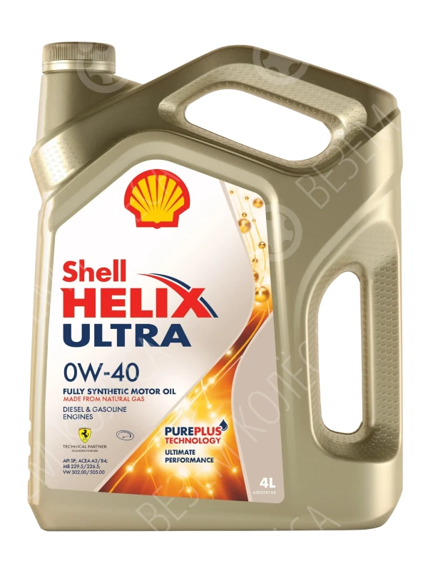 Масло моторное SHELL Helix Ultra 0W-40 Синтетическое 4л (550055900)