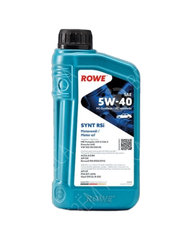 Моторное масло Rowe Hightec Synt RSi SAE 5W-40, 1 л.