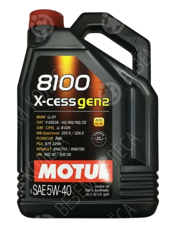 Масло моторное MOTUL 5W-40 Синтетическое 5л (109776)