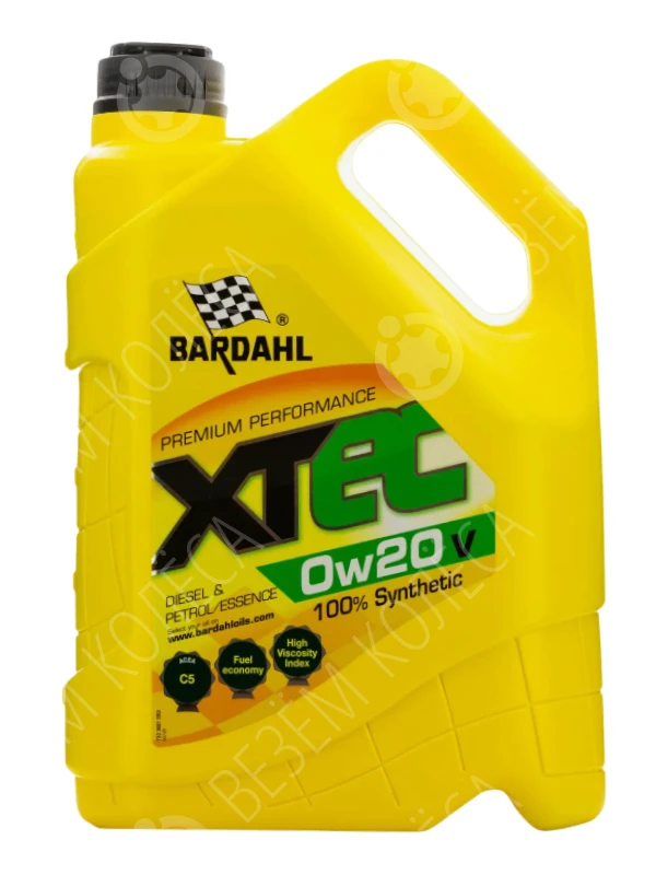 Масло моторное Bardahl XTEC 0W-20 Синтетическое 5л (36813)