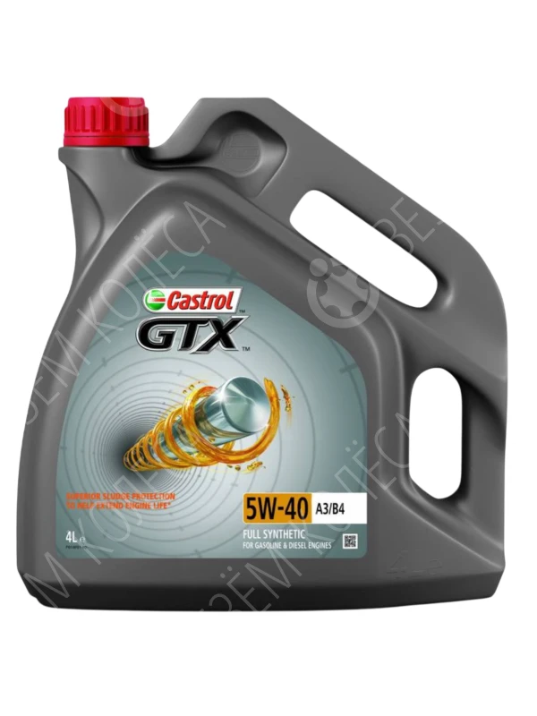 Масло моторное CASTROL GTX 5W-40 Синтетическое 4л (15B9F5)