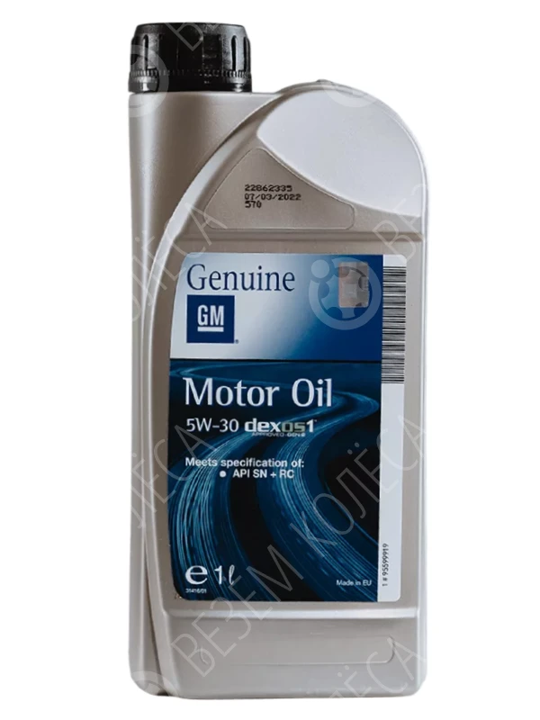 Моторное масло Gm Dexos 1 5W-30, 1 л.