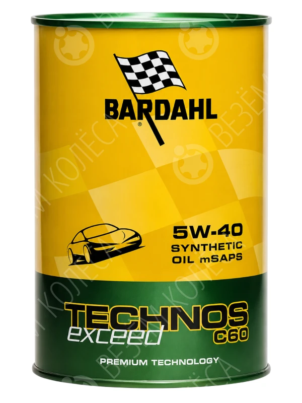 Масло моторное Bardahl Technos C60 5W-40 Синтетическое 1л (314040)
