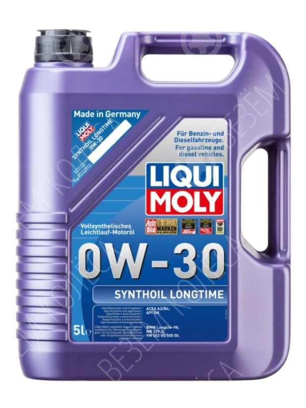 Моторное масло Liqui moly Synthoil Longtime 0W-30, 5 л.