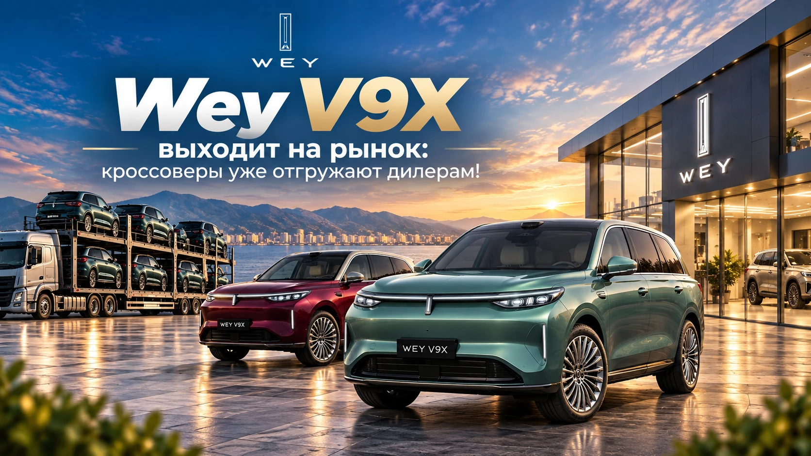Wey V9X выходит на рынок: кроссоверы уже отгружают дилерам!