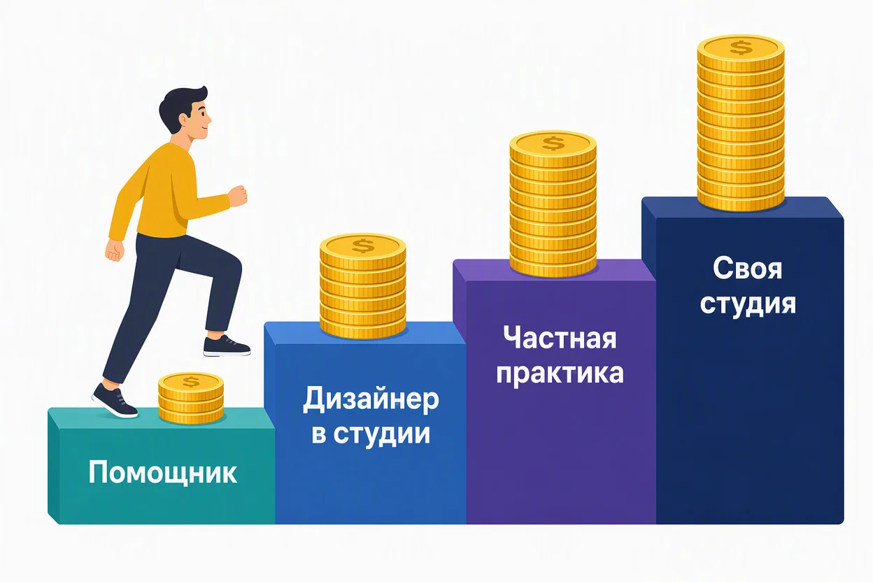 Сколько зарабатывает ландшафтный дизайнер — ступени роста дохода от новичка к автору проектов