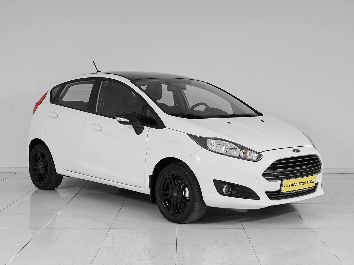 Ford Fiesta Mk6 Рестайлинг · White and Black — фото 3