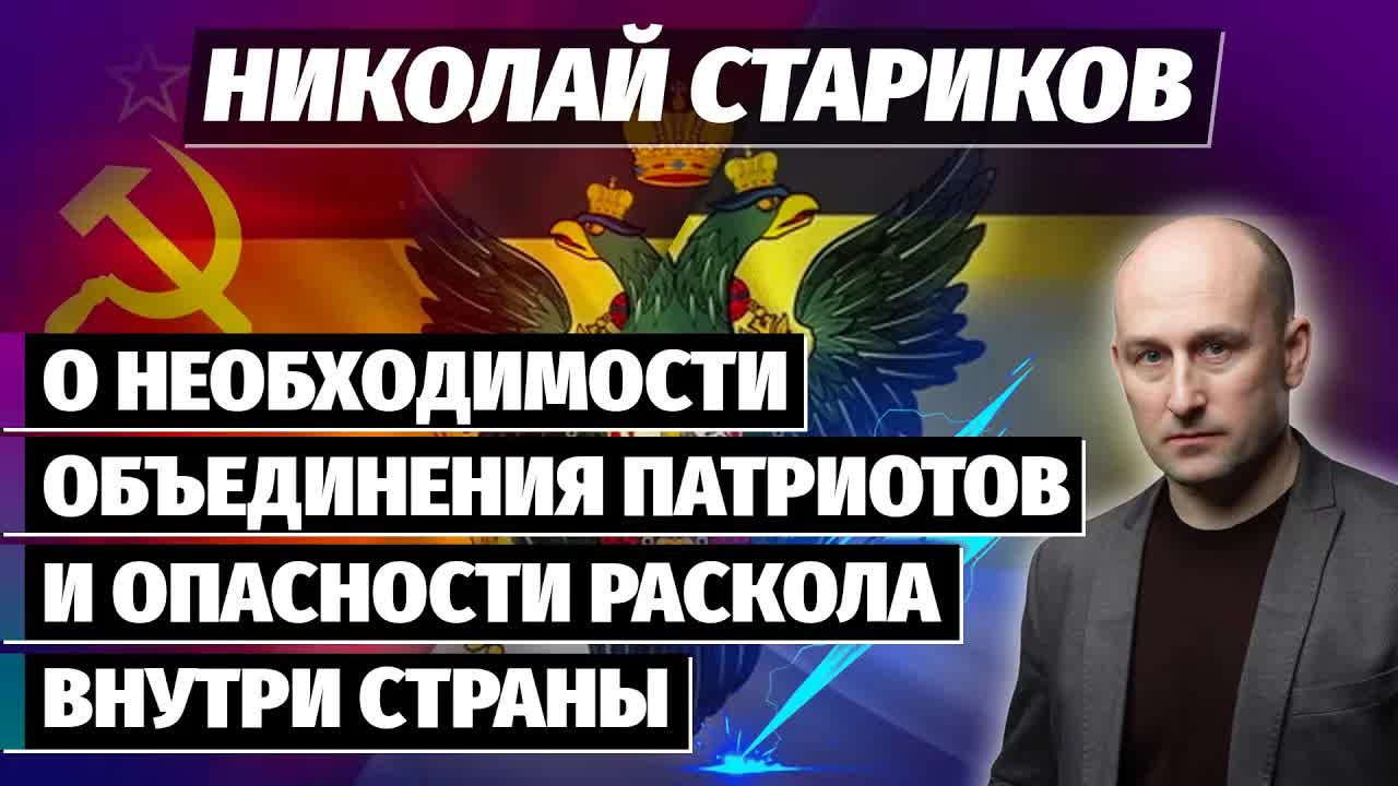 Николай Стариков о необходимости объединения патриотов и опасности раскола внутри страны