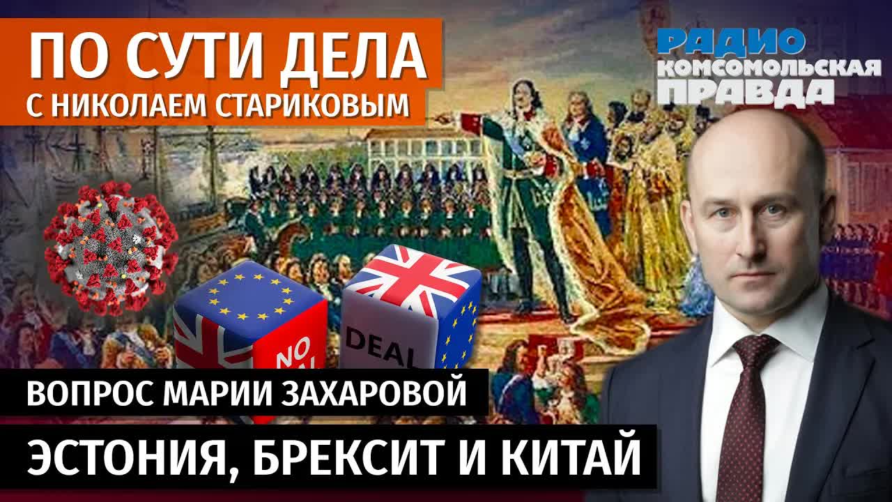 Николай Стариков: вопрос Марии Захаровой, Эстония, Брексит и Китай