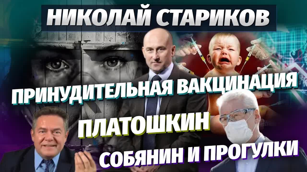 Николай Стариков: принудительная вакцинация, Платошкин, Собянин и прогулки