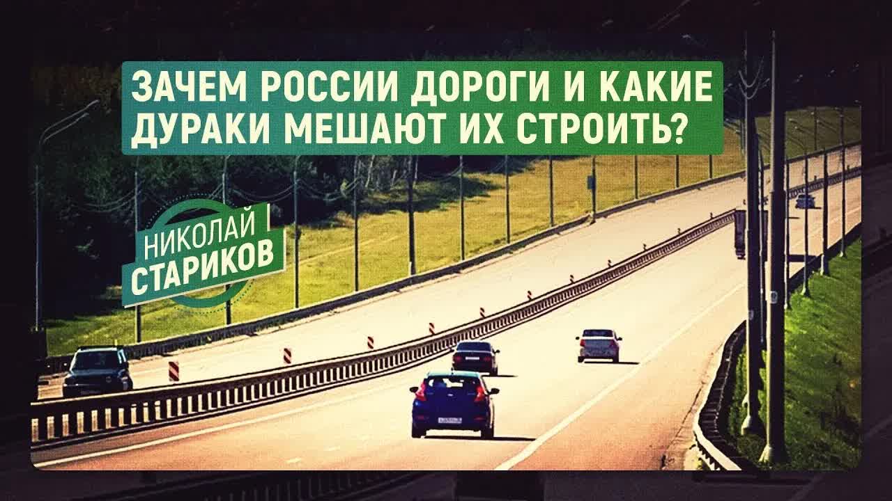 Николай Стариков: зачем России дороги и какие дураки мешают их строить