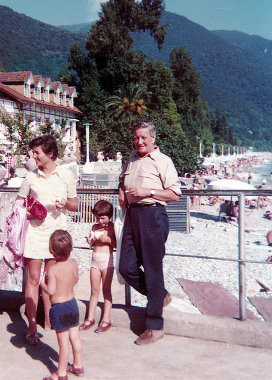 Ким Филби на отдыхе с семьей на Черном море 