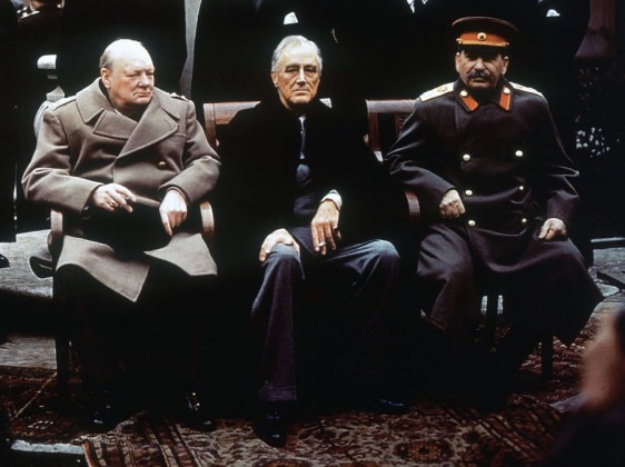 Черчилль, Рузвельт, Сталин. Ялта, 1945