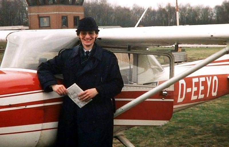 Матиас Руст после получения лицензии пилота. ФОТО Личный архив 