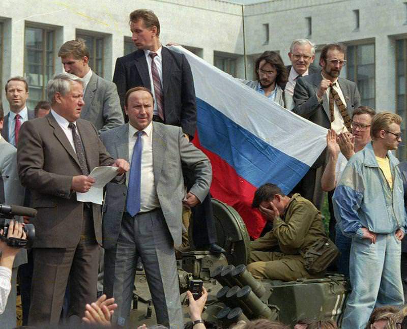 Ельцин 1991 фото