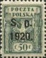 33.Марка Польши о плебисците, 1920г.