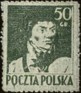 39.Марка Польши, Тадеуш Костюшко, 1944г.