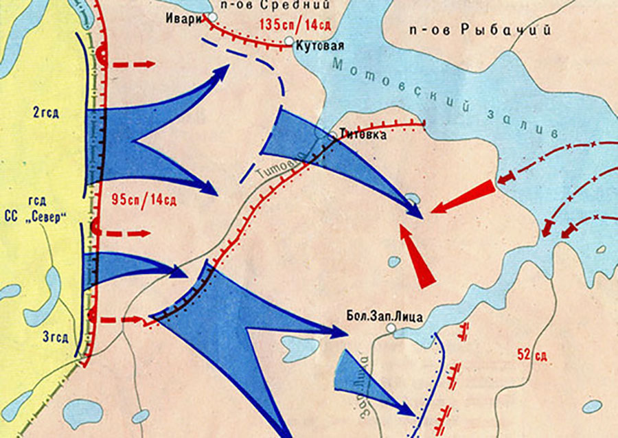 Война в заполярье 1941 1945 карта