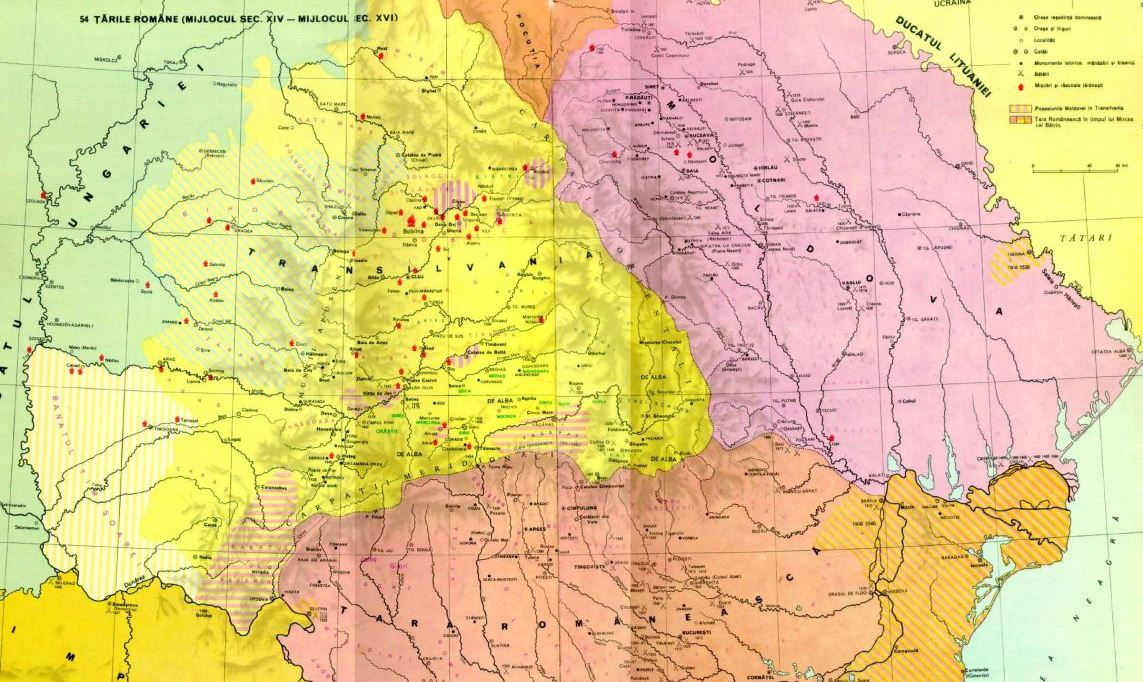 Карта молдавского княжества