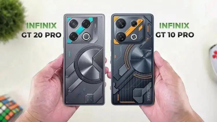 Сравнение Infinix GT 10 Pro и Infinix GT 20 Pro. Фото: Gadgets Compare.